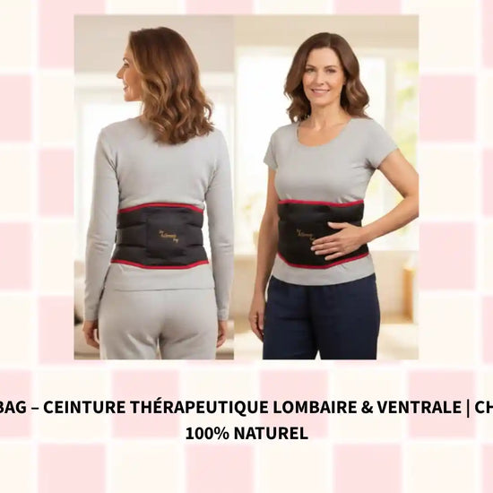Sac Miracle Bag &ndash; Ceinture Th&eacute;rapeutique Lombaire &amp; Ventrale | Chaud &amp; Froid | 100% Naturel by@Outfy